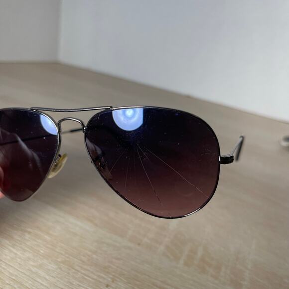 Ray-Ban RB3025 Aviator Large Metal Silver Sunglasses 004/77 FRAMES ONLY 58-14 - Picture 7 of 10